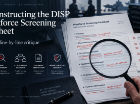 Deconstructing the DISP Workforce Screening Factsheet: A Factual Line-by-Line Critique